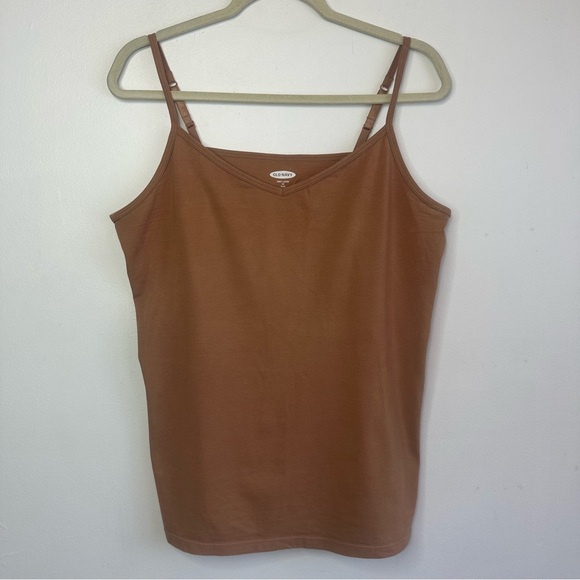 Old Navy Tops - Old Navy Brown / Beige First Layer V Neck Tank Camisole Size 1X Plus Size